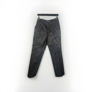 L'Agence L'Agence Rebel Trouser Pants Black Multi Grunge Chain Size 6‎